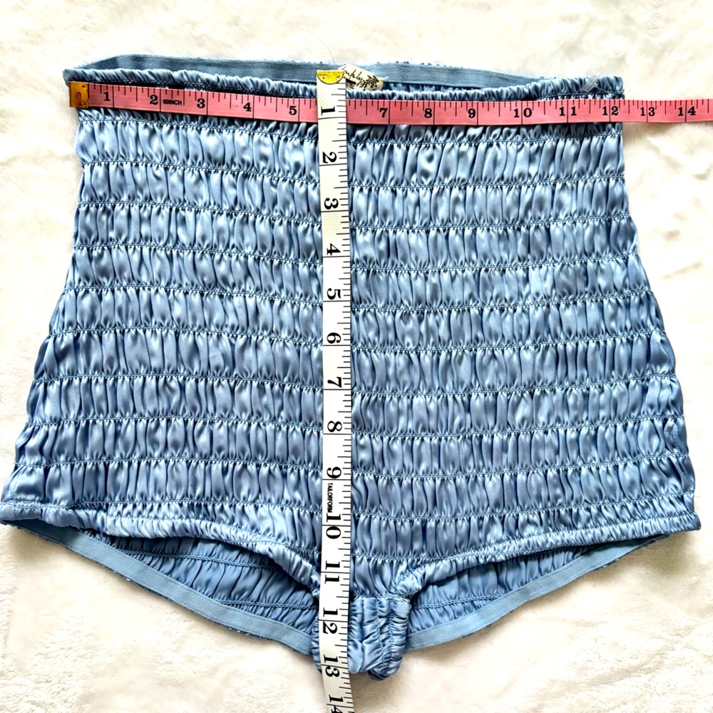 FREE PEOPLE Intimately Silky High Rise Ruched Shorties--NEW--S - Picture 12 of 12